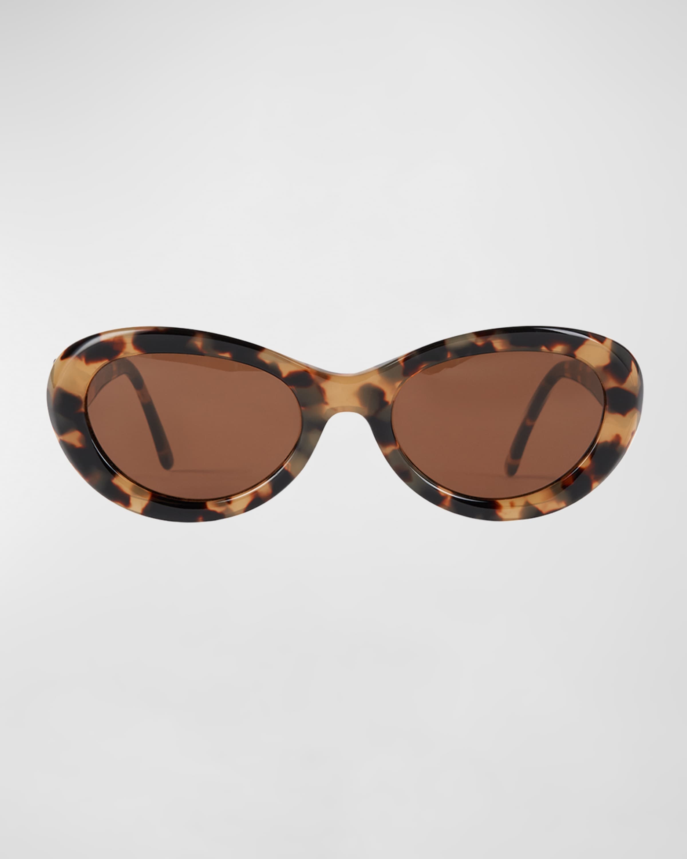 The Ovals Havana Acetate Oval Sunglasses - 4