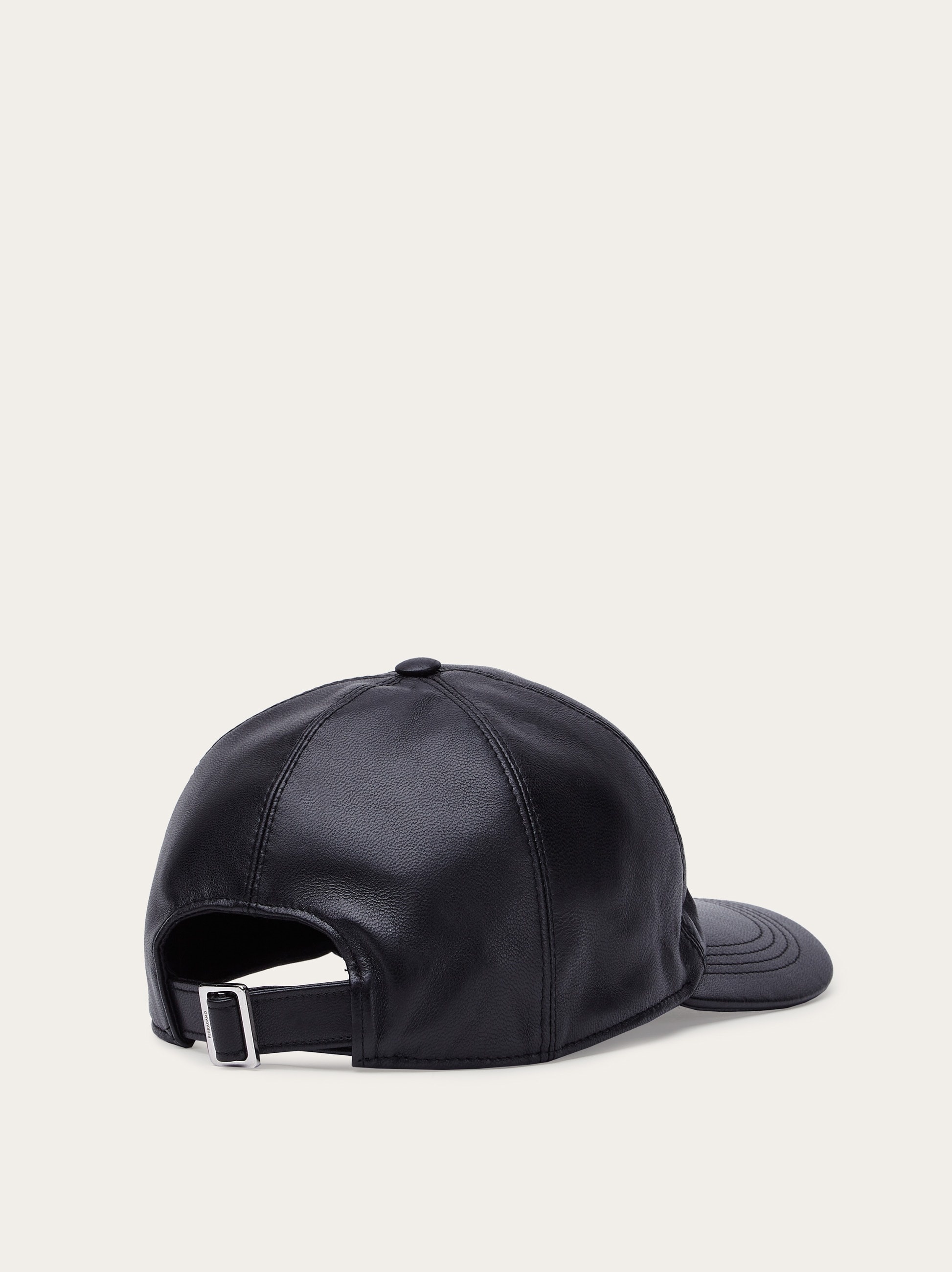 Nappa leather baseball cap - 3