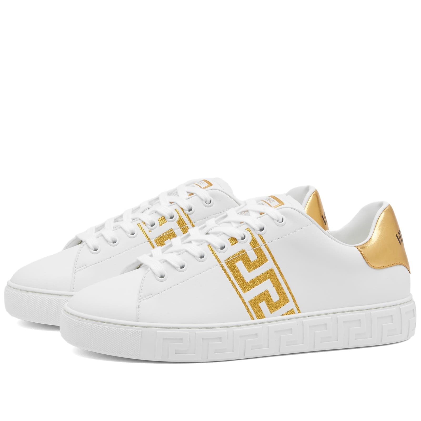Versace Greek Sole Embroidered Band Sneaker - 1