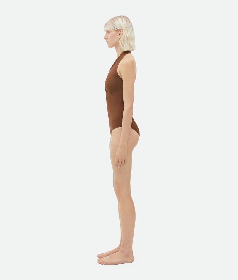 Bottega Veneta Knot Stretch Nylon Swimsuit outlook