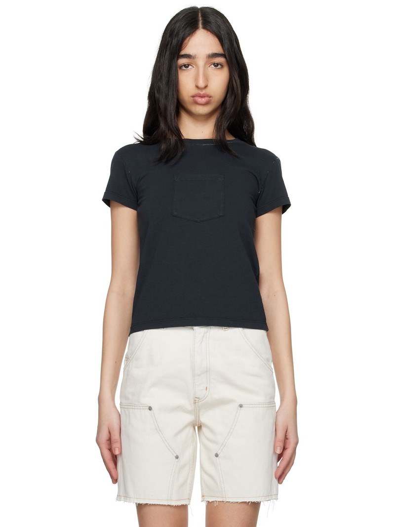 Black Heavy Cotton Jersey T-shirt 1