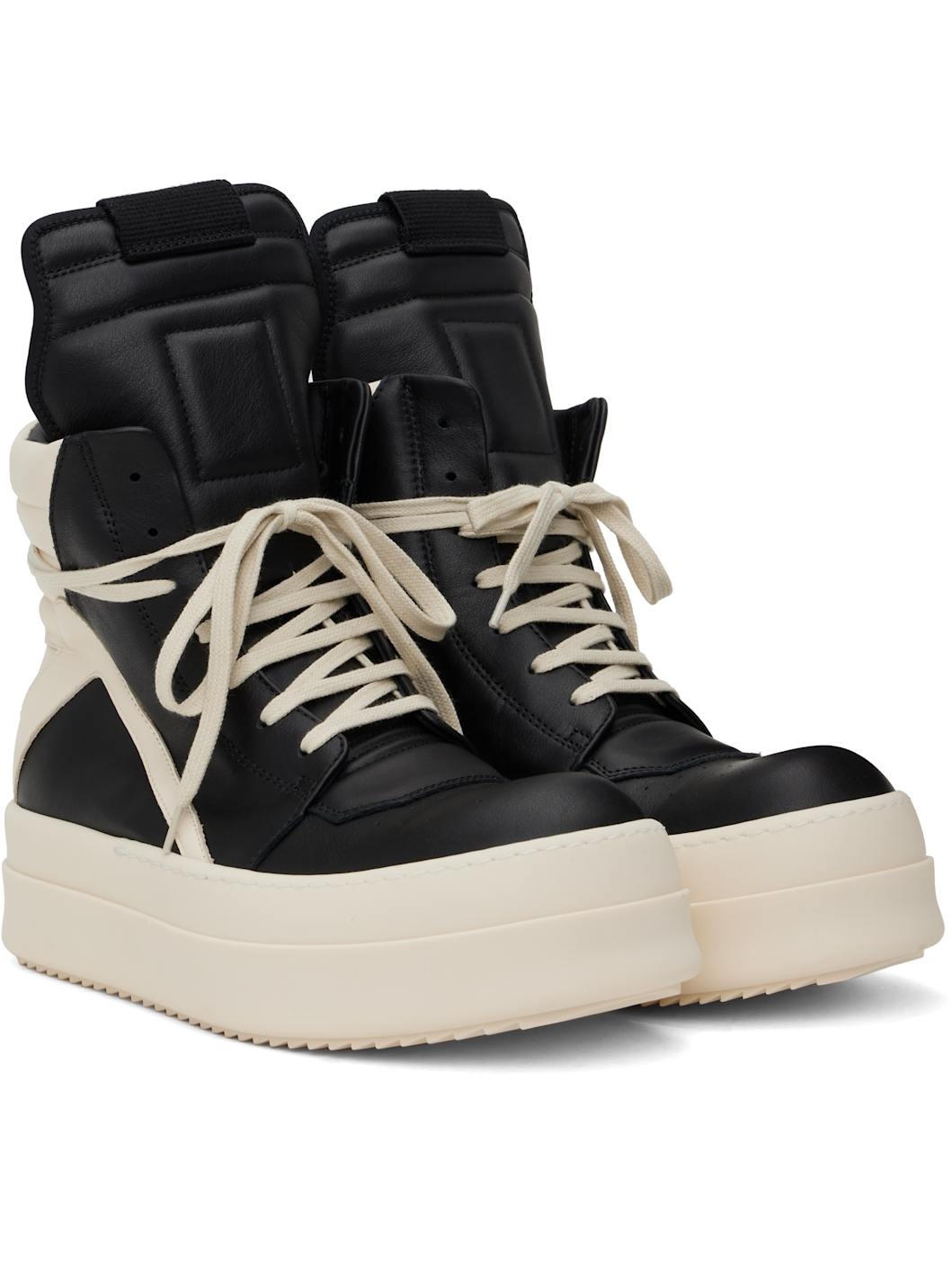 Black & Off-White Hollywood Mega Bumper Geobasket Sneakers - 4
