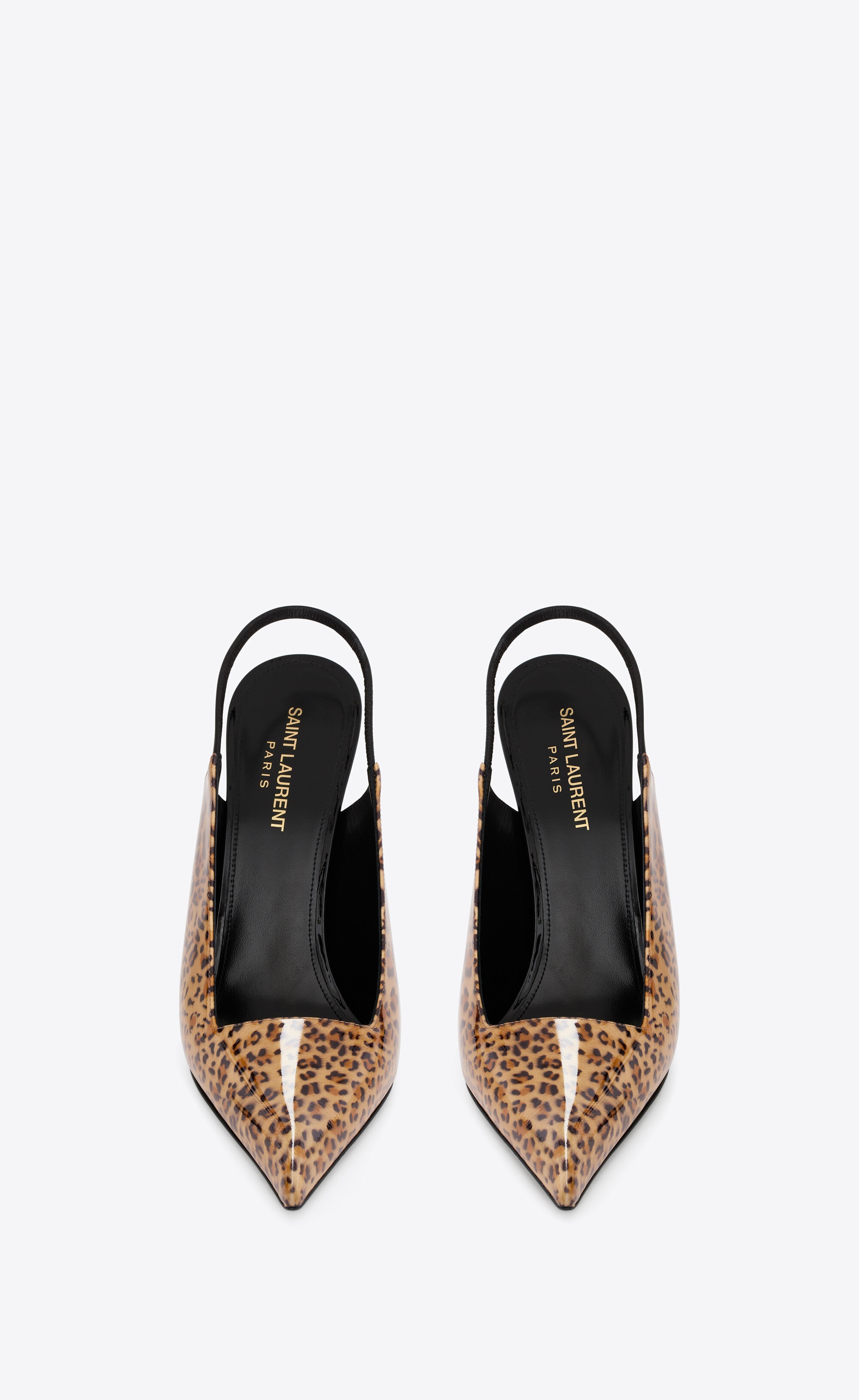raven slingback pumps in leopard-print patent leather - 2