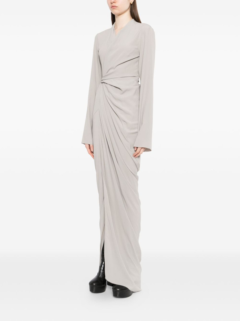 Rick Owens wrap draped maxi dress outlook