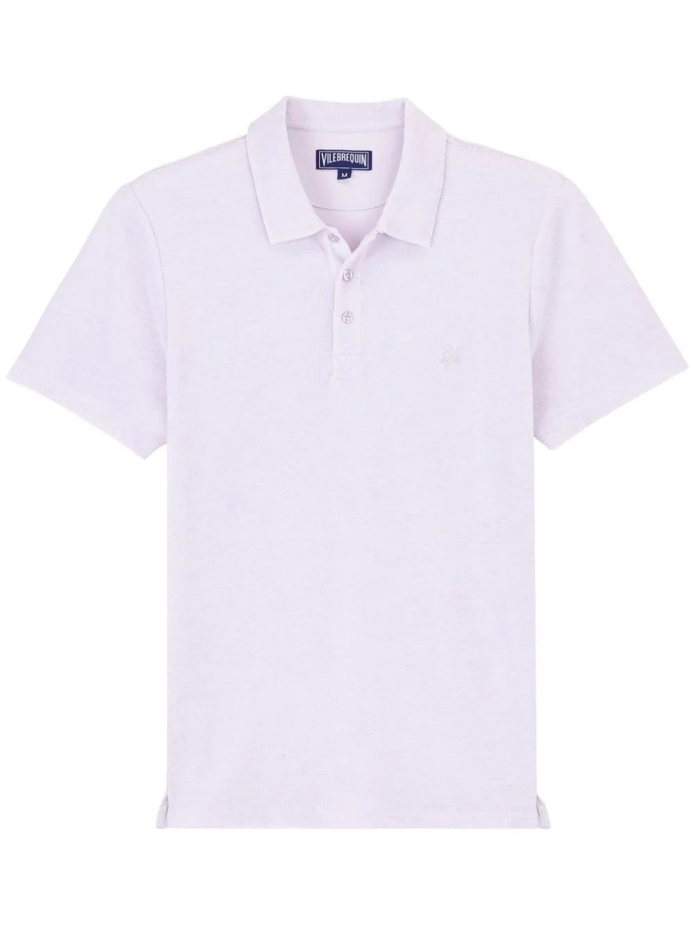 logo-embroidered organic cotton polo shirt - 1