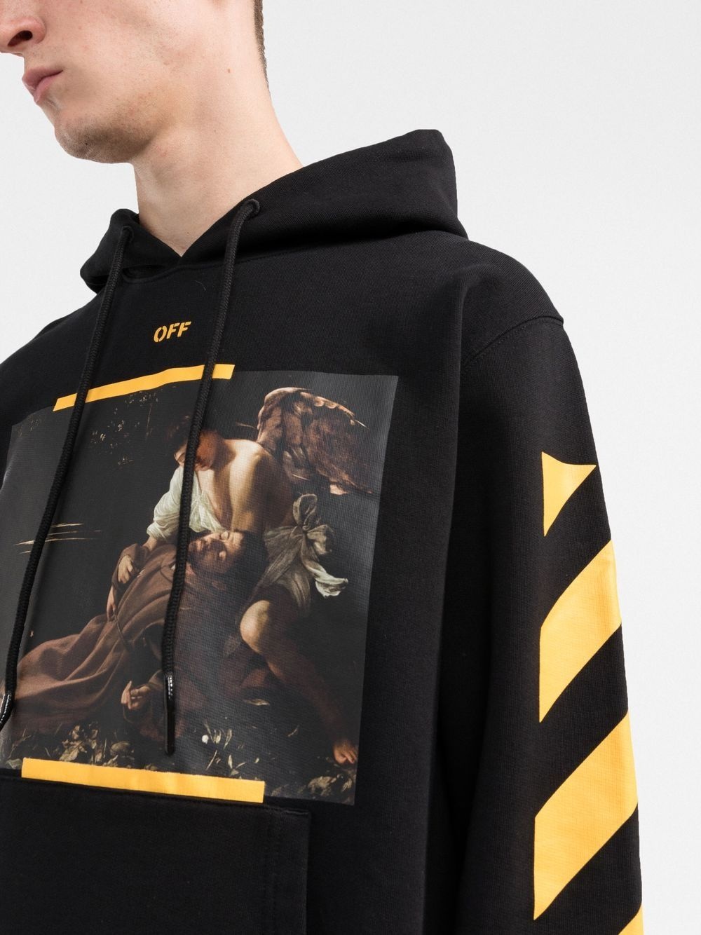 Caravaggio print hooded sweatshirt - 5