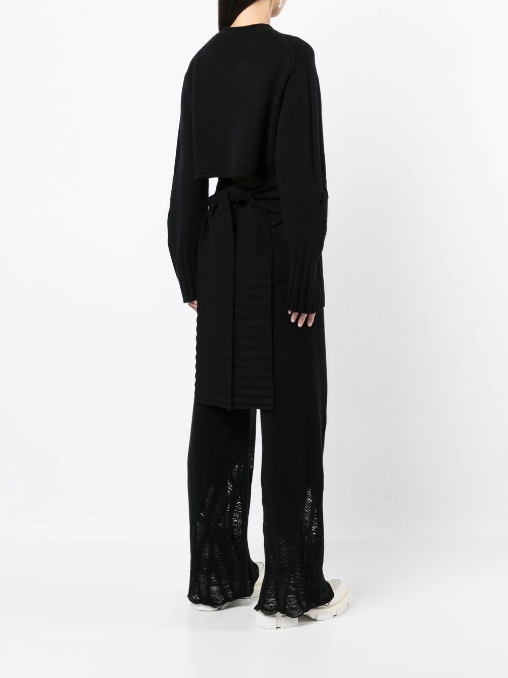 distressed-finish knitted jumper - 5