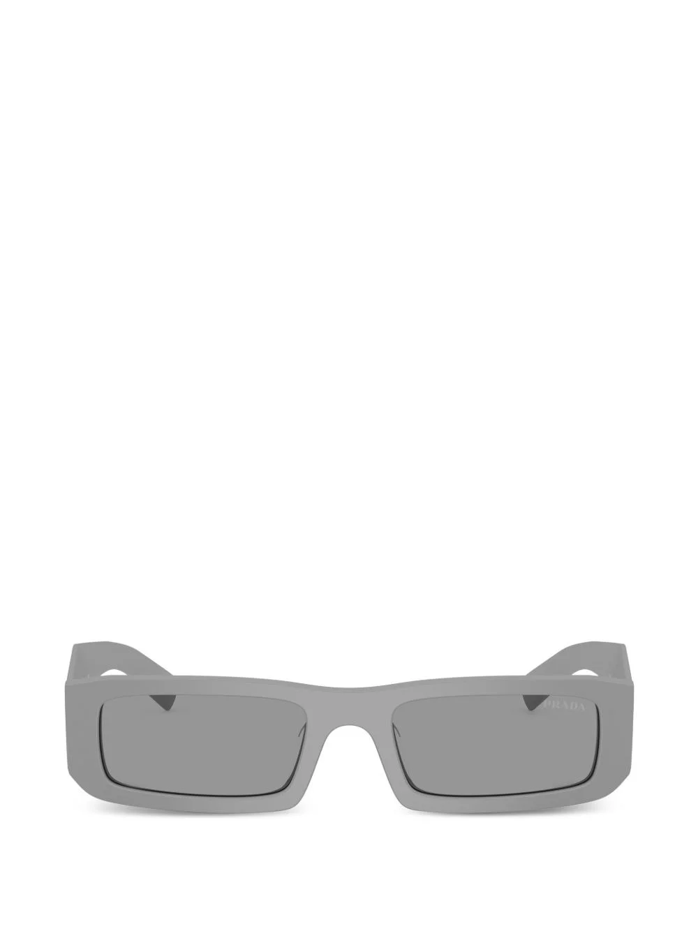 triangle-logo rectangle sunglasses - 1