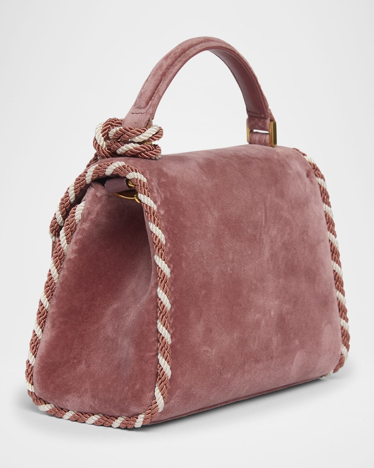 VSLING Mini Velvet Top-Handle Bag - 3