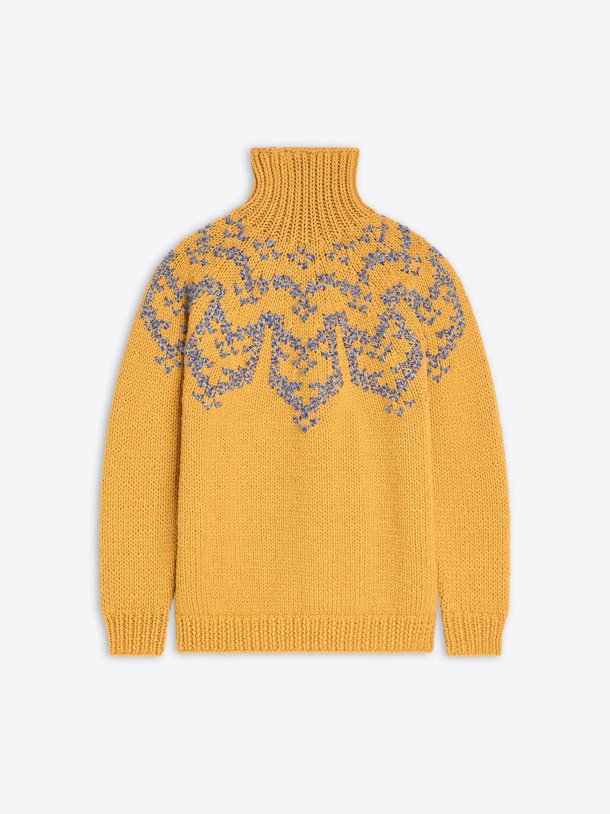 INTARSIA WOOL SWEATER - 1