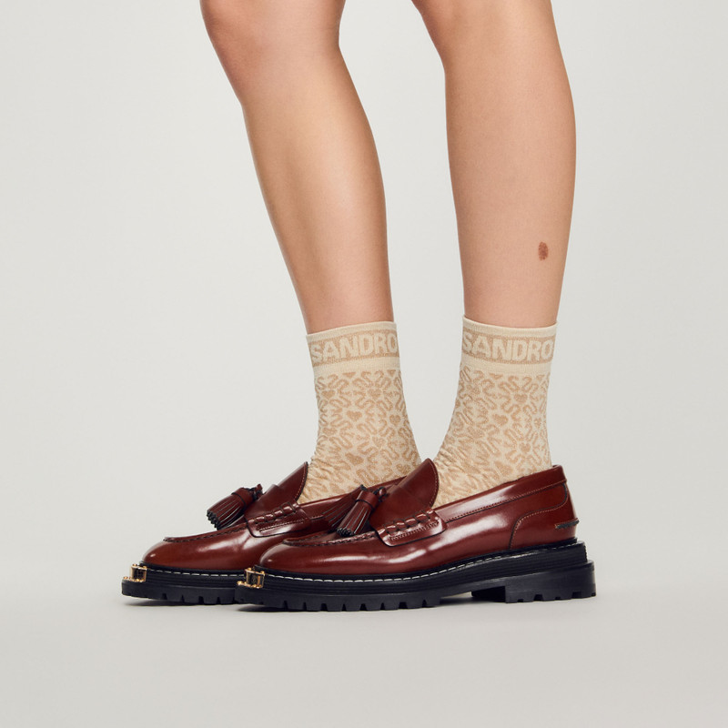 Sandro Shiny double S socks outlook
