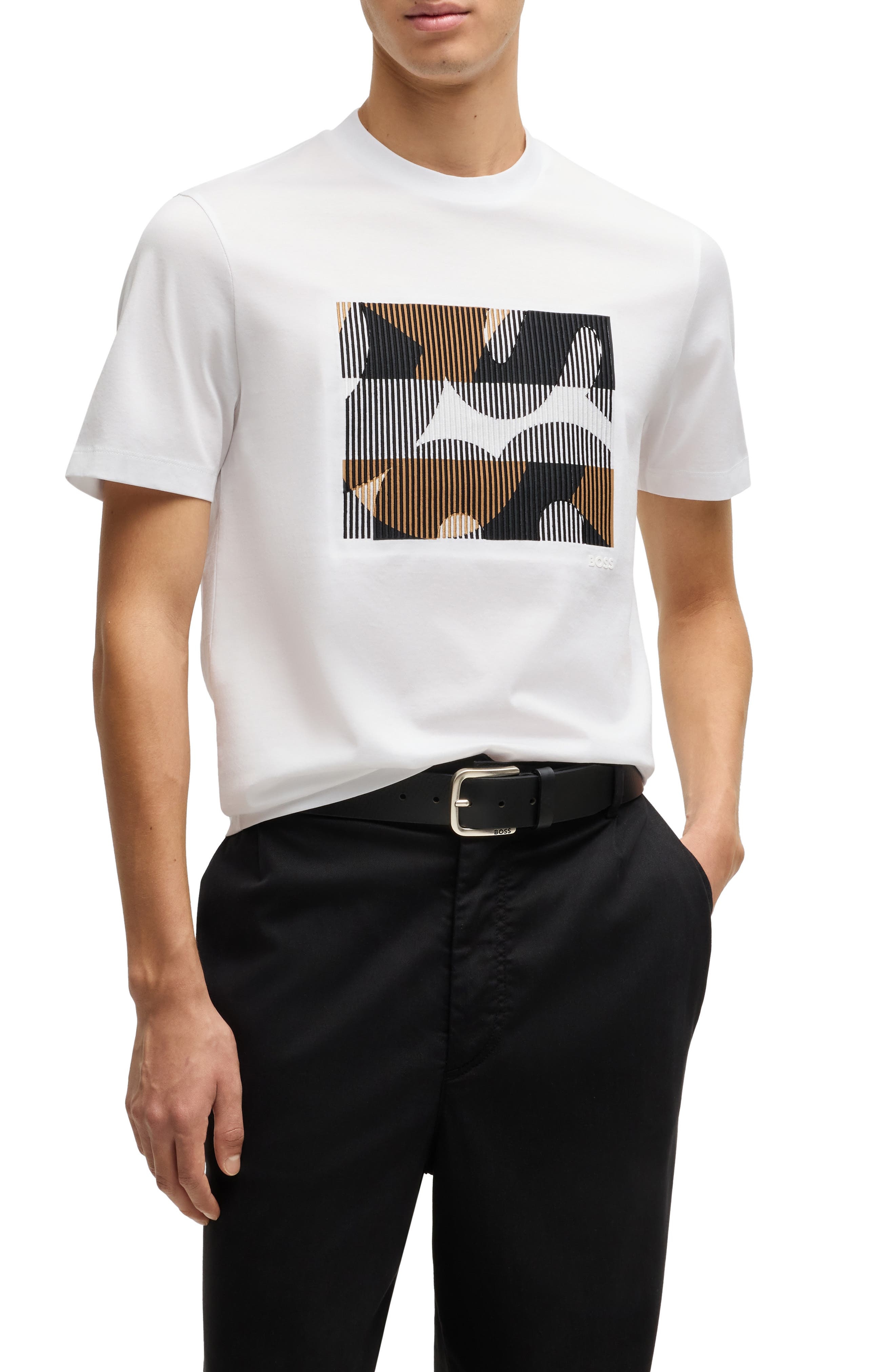 BOSS Thompson Logo Graphic T-Shirt in White at Nordstrom - 1