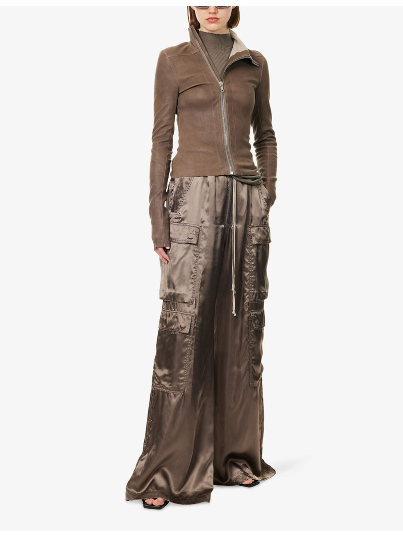 Rick Owens Gary Slim Leather Jacket outlook