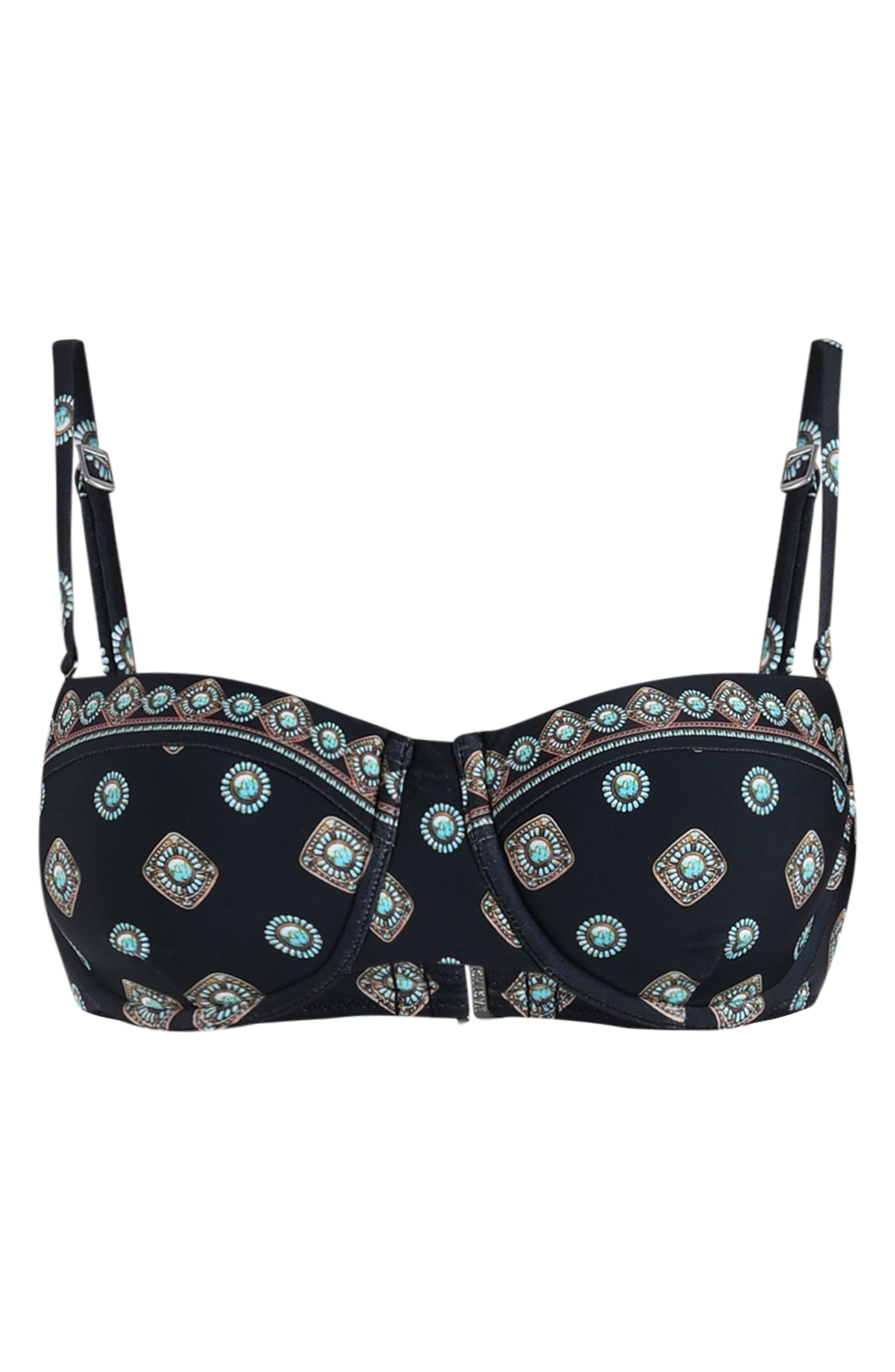 L'AGENCE Alexandra Underwire Bikini Top in Black at Nordstrom - 3