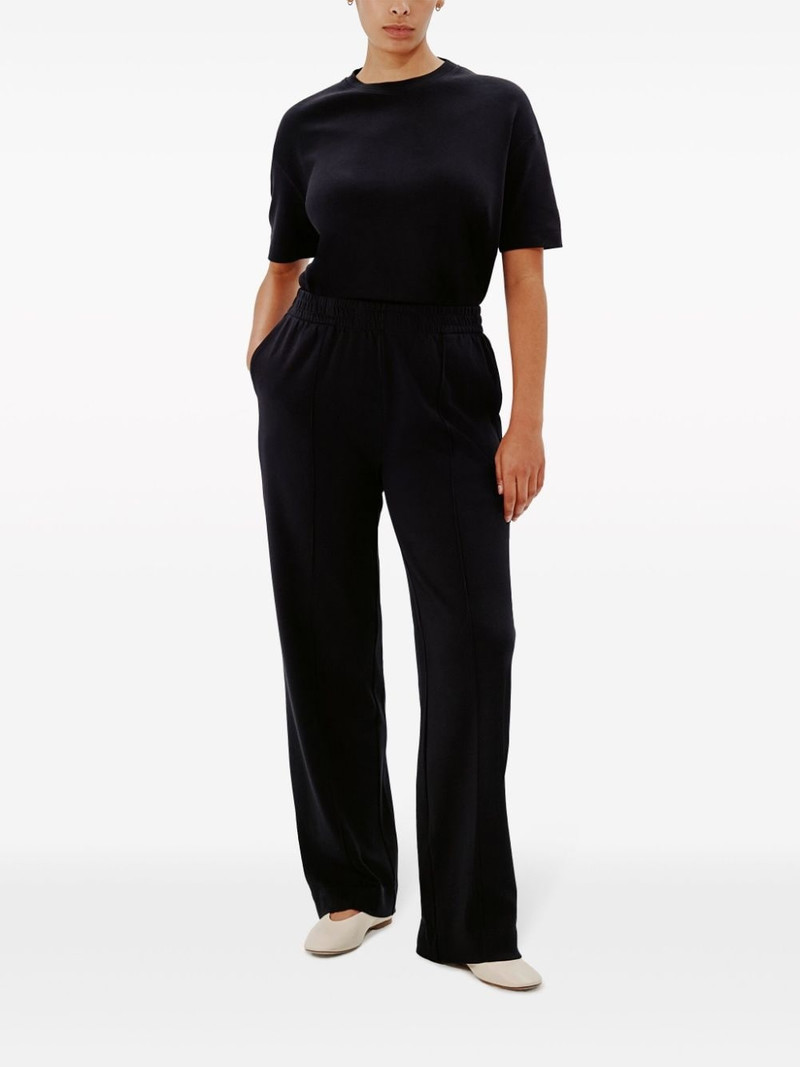 Another Tomorrow Luxe seam-detail track pants outlook