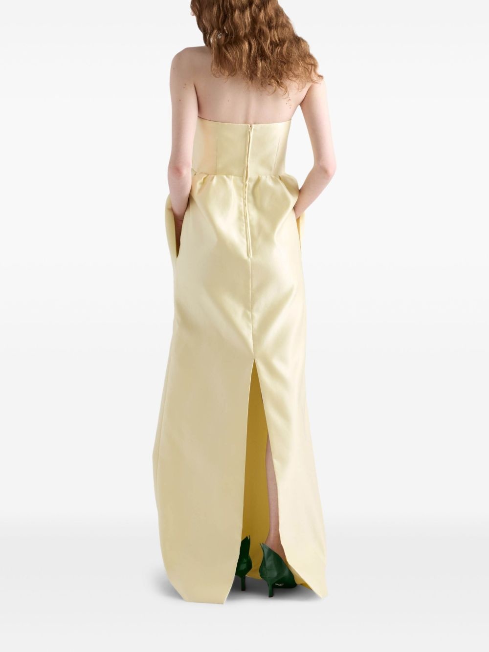 double satin maxi dress - 3