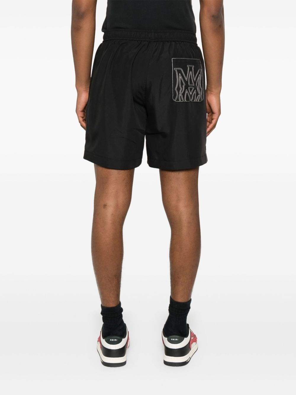 logo-embroidered shorts - 4