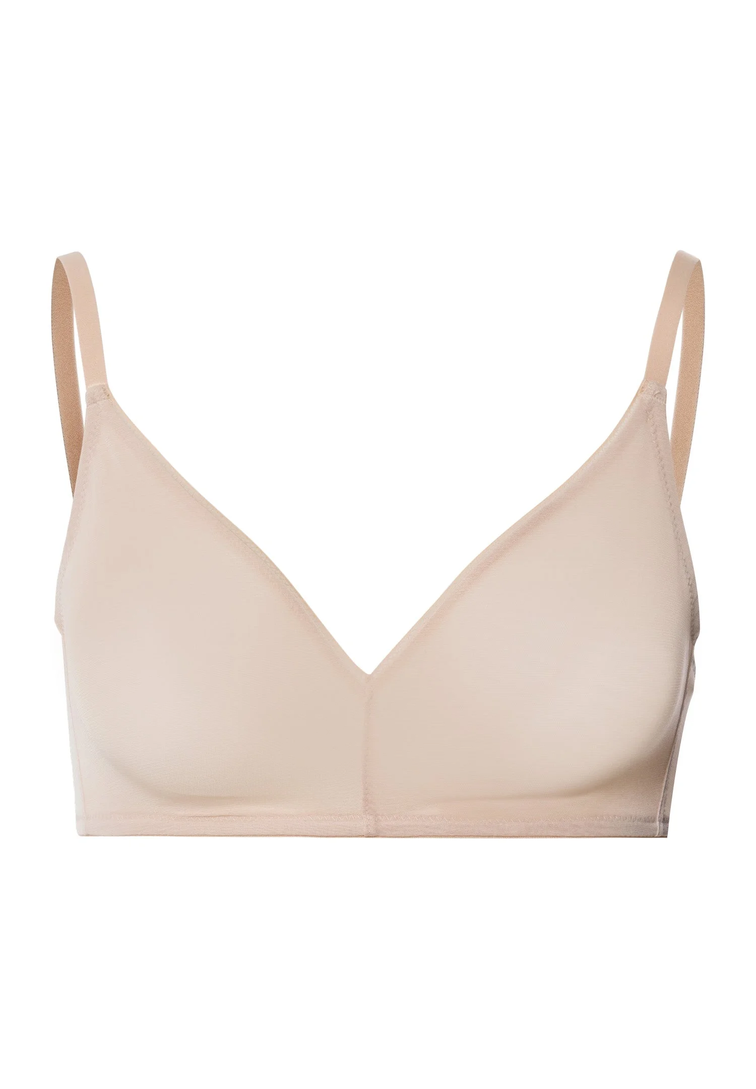 Smooth Illusion Semi-Transparent Tulle Soft Cup Bra - 1