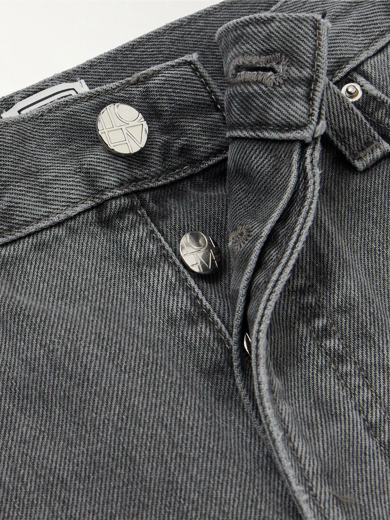 High-rise straight-leg organic jeans Gray - 5