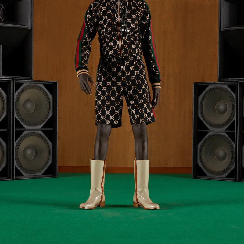 GUCCI Gucci GG Jersey Cotton Jogging Shorts outlook