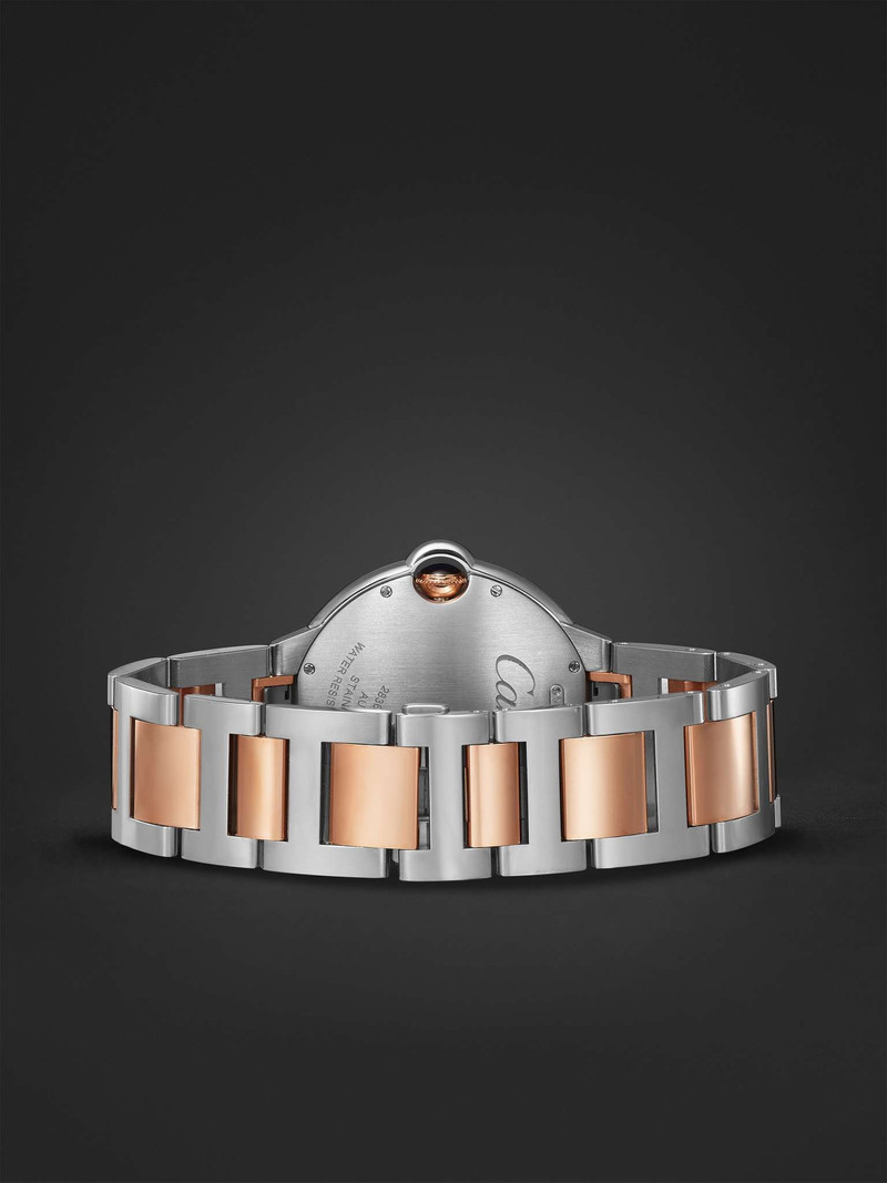 Ballon Bleu De Cartier Automatic 42mm 18-Karat Rose Gold and Stainless Steel Watch, Ref. No. W2BB003 6