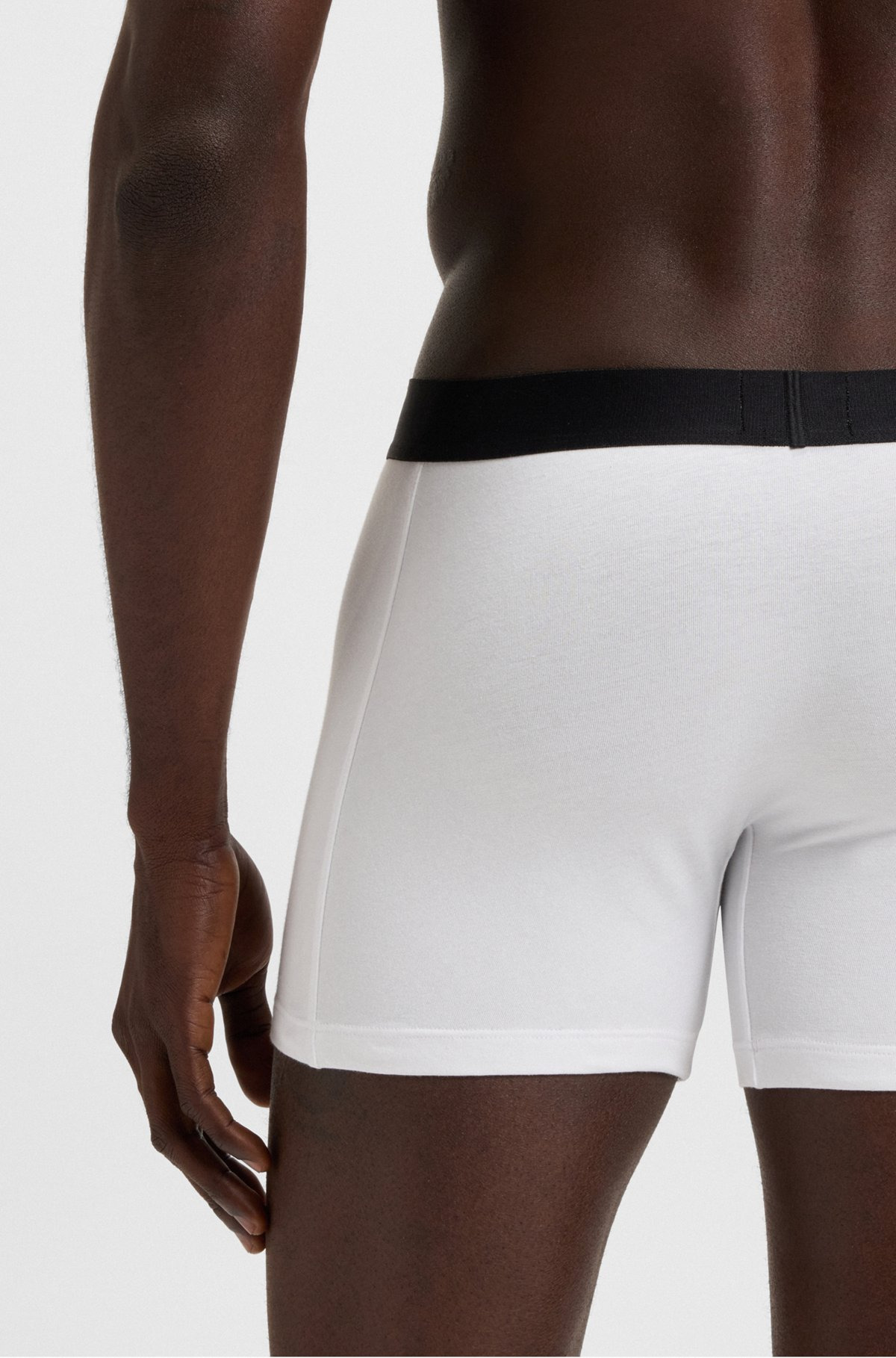 TWO-PACK OF STRETCH-COTTON BOXER BRIEFS WITH LOGO WAISTBANDS - 5