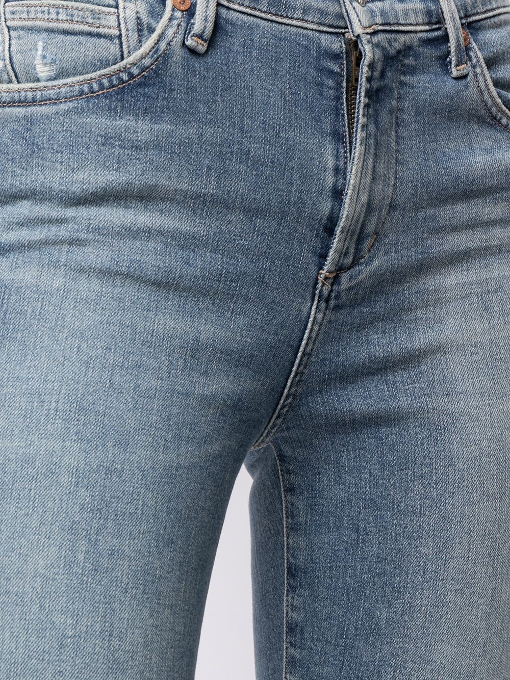 cropped skinny cut jeans - 5