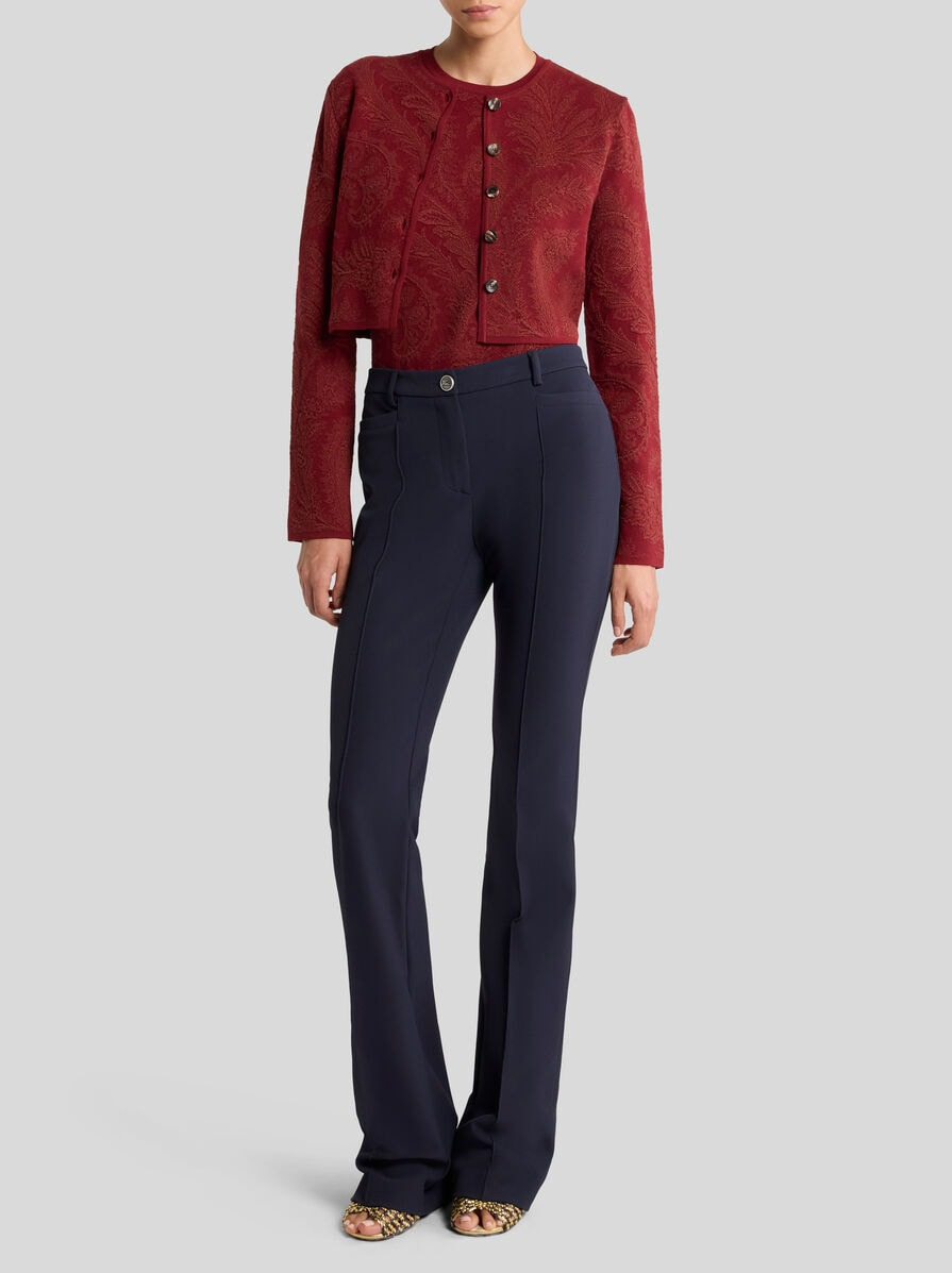 COTTON-BLEND JACQUARD SWEATER - 4