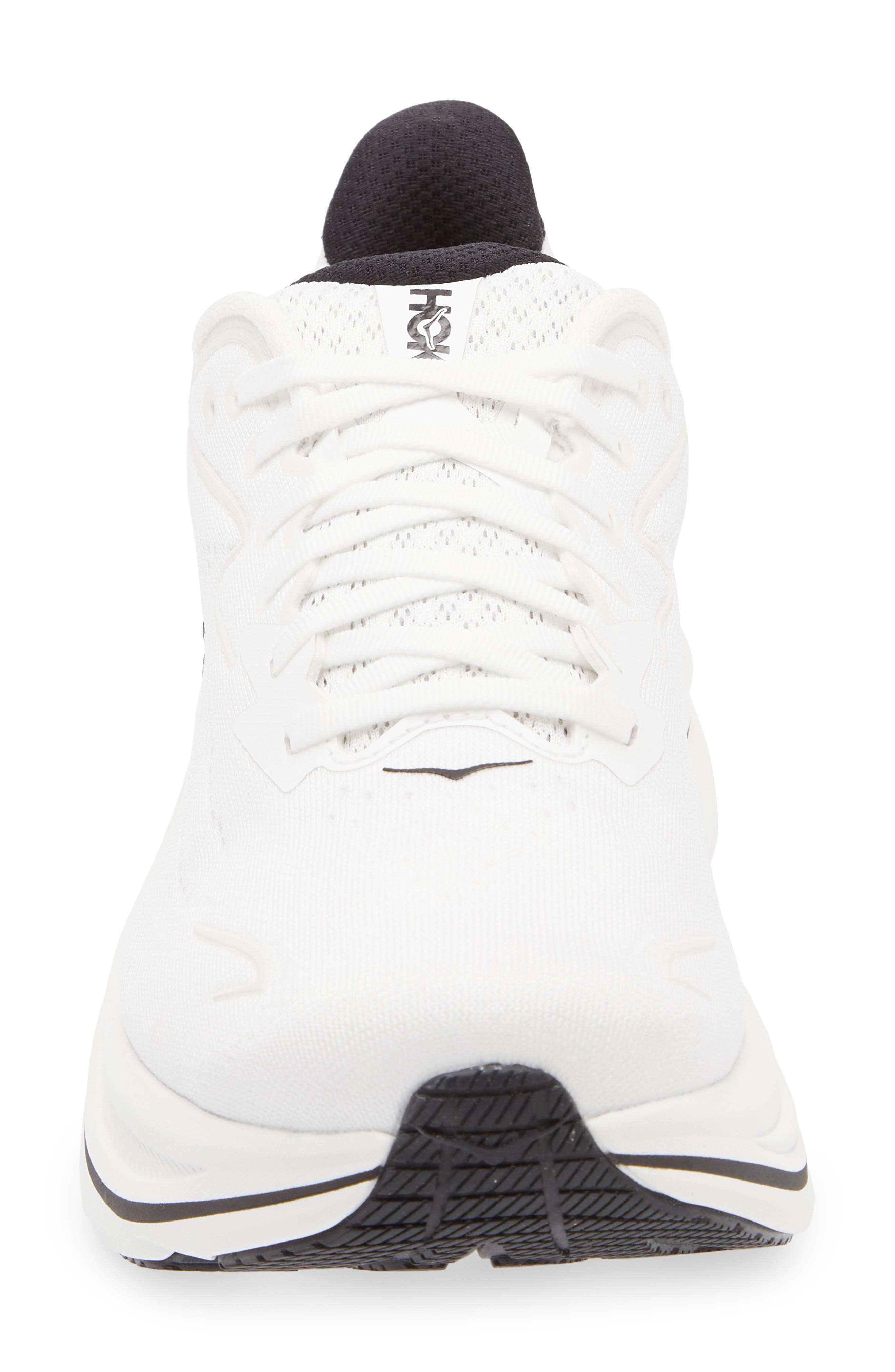 HOKA Clifton 10 Running Shoe in White /Black at Nordstrom - 4