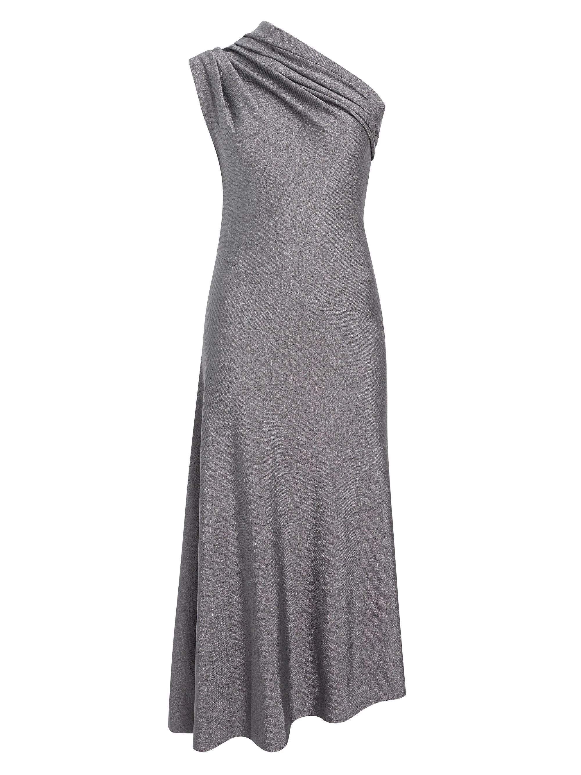 Women's Coast Metallic Asymmetric Cocktail Dress - Gunmetal - 1
