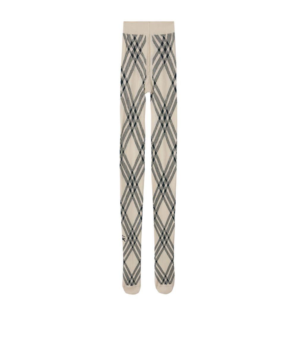 Burberry Wool-Blend Check Tights | harrods | REVERSIBLE