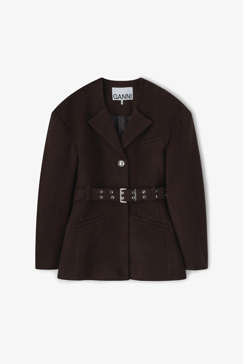 BROWN WOOL JACKET 1
