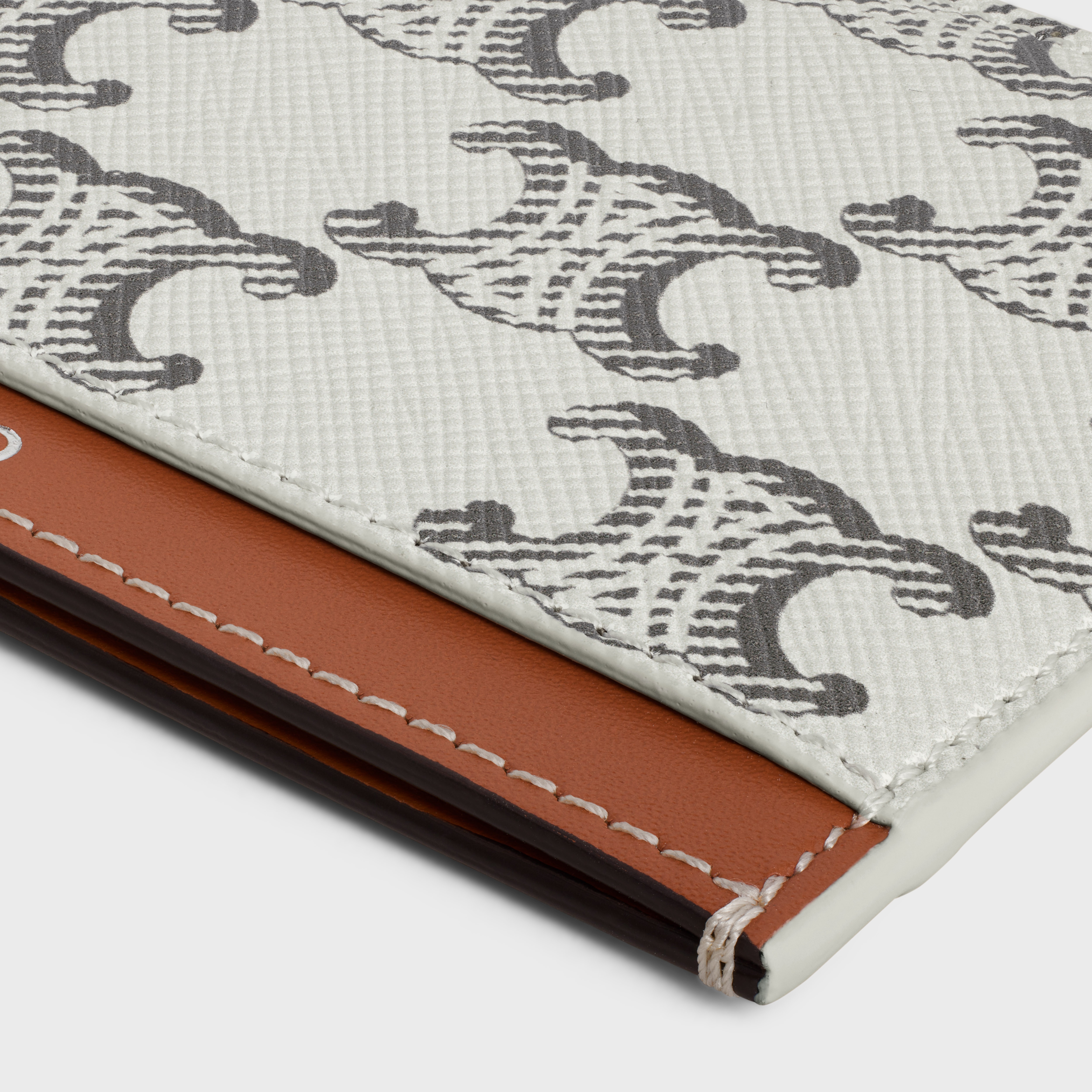 Card holder in Triomphe canvas and calfskin - 4