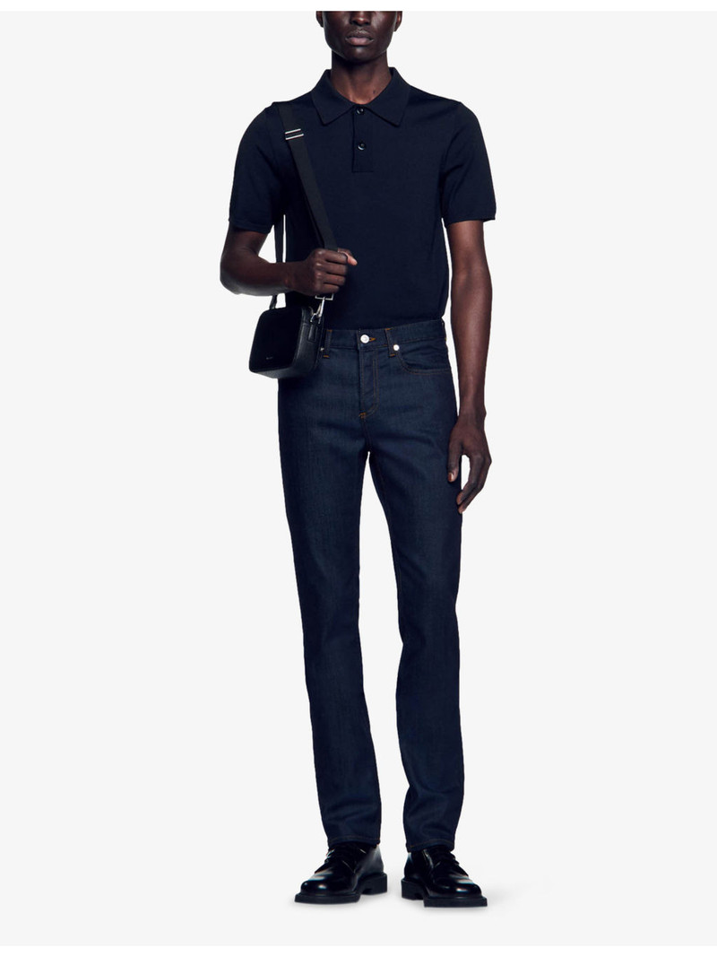 Sandro Slim-Fit Tapered-Leg Denim Jeans outlook