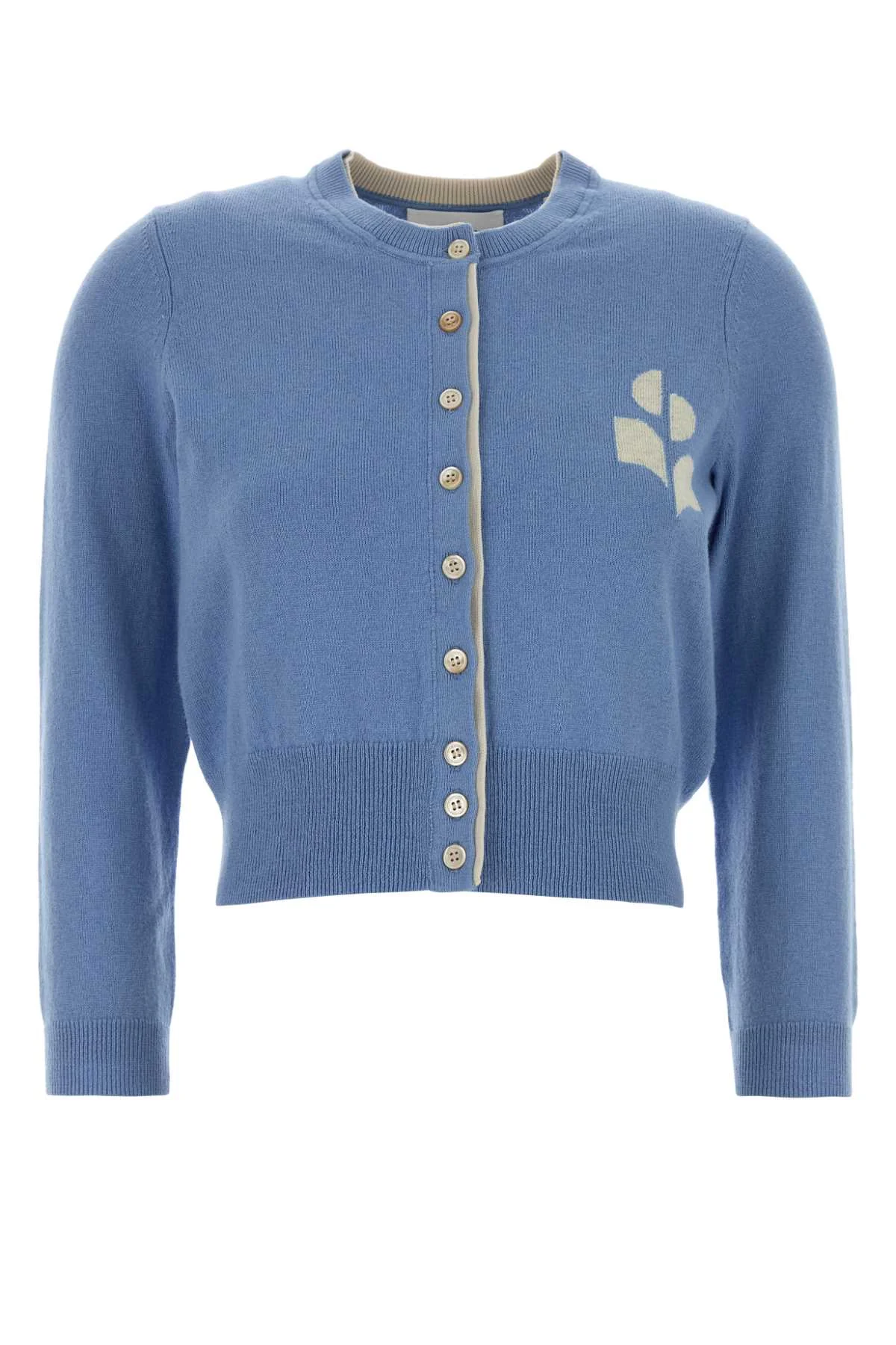 Isabel Marant Etoile Women Light-Blue Cotton Blend Lona Cardigan - 1