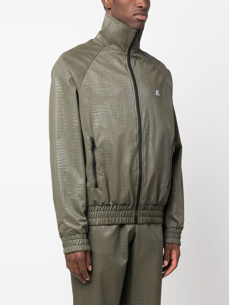 logo-patch bomber jacket 3