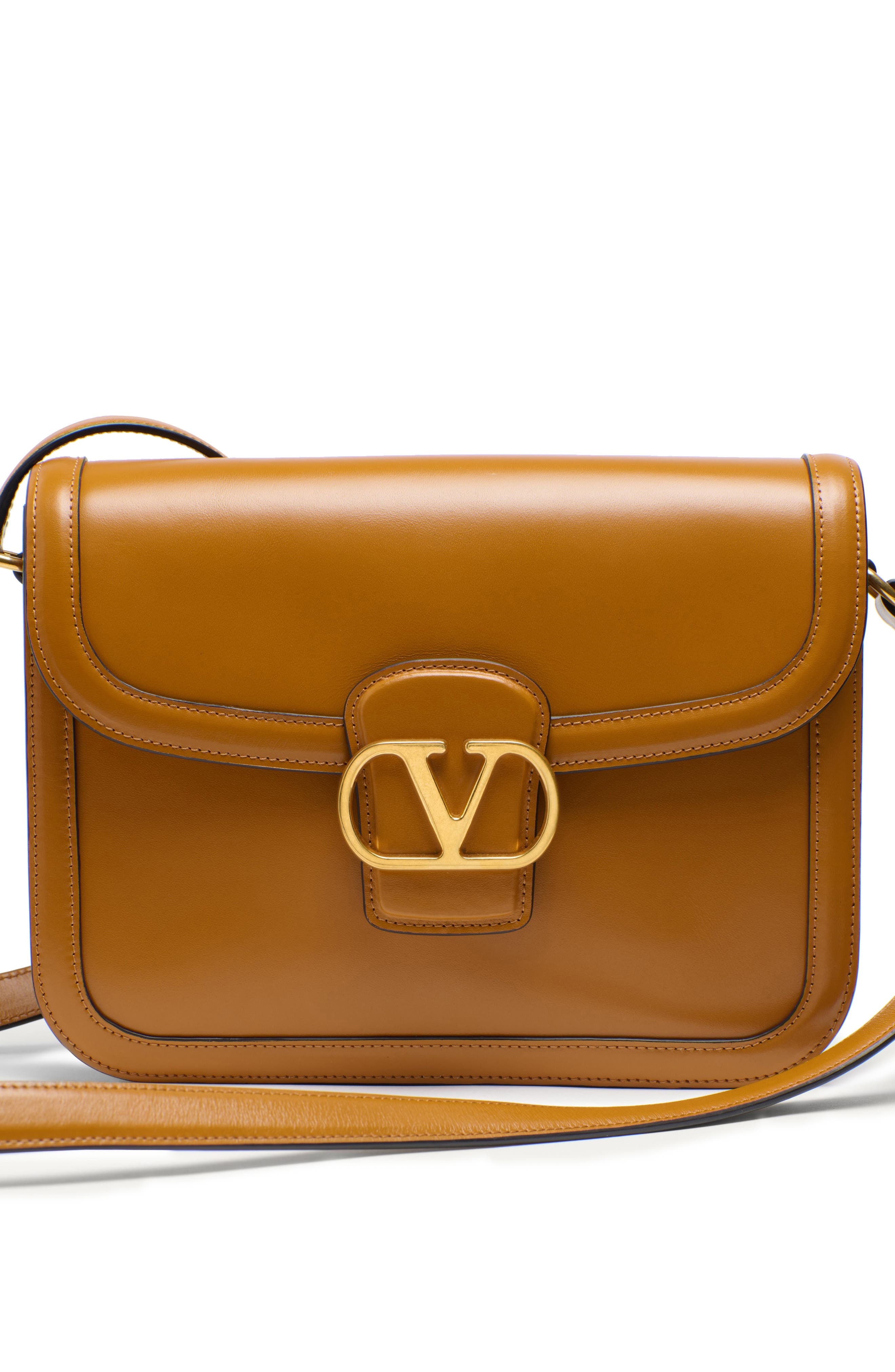 Valentino Garavani 9TO5 Leather Shoulder Bag in Deep Cuir at Nordstrom - 6