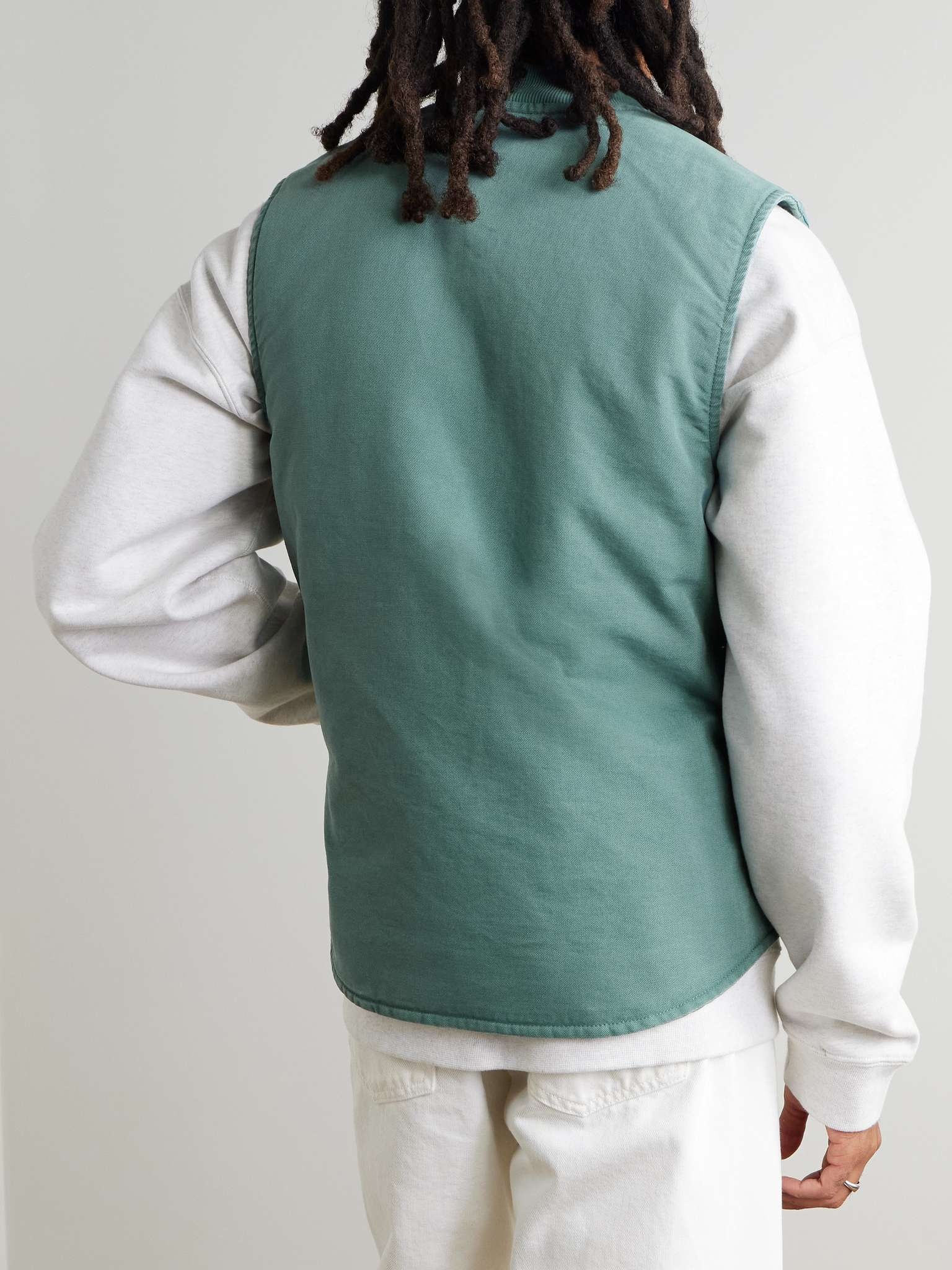Logo-Appliquéd Cotton-Canvas Gilet - 3
