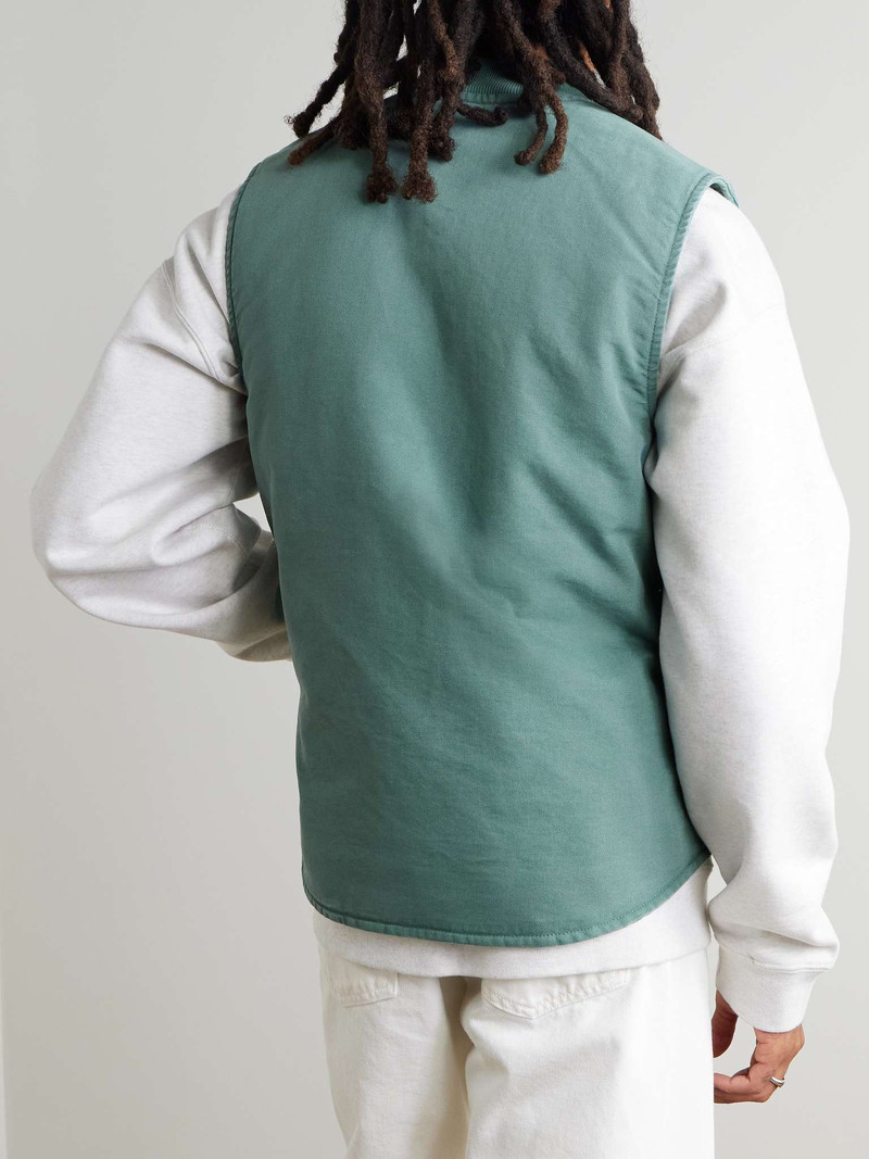 Logo-Appliquéd Cotton-Canvas Gilet 3