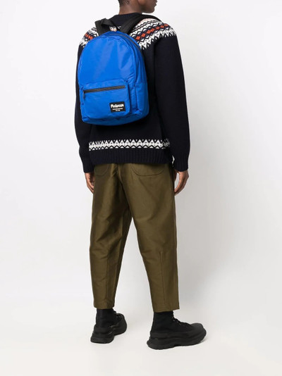 Alexander McQueen logo-patch zipped backpack outlook