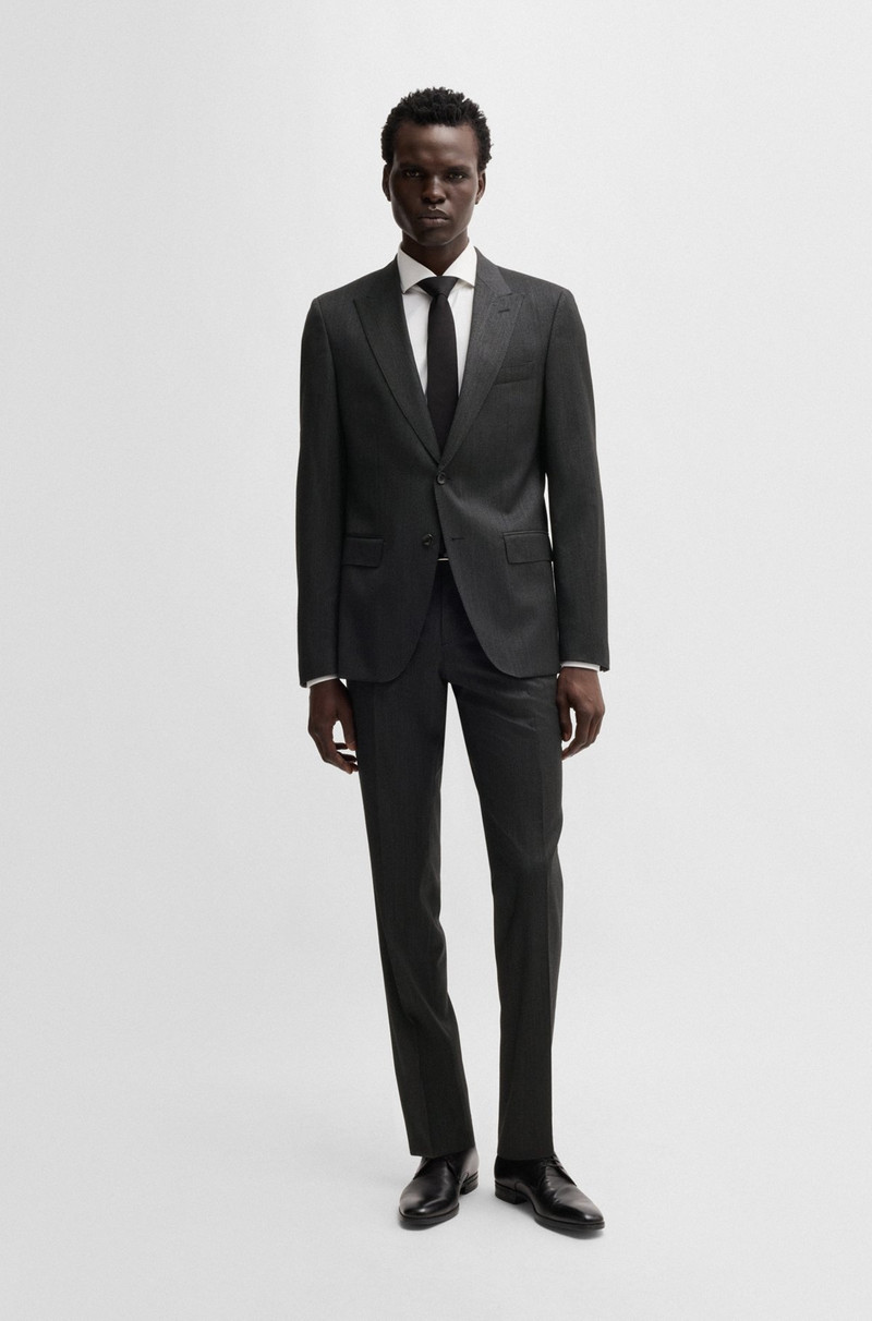 SLIM-FIT SUIT IN MICRO-PATTERNED WOOL 1