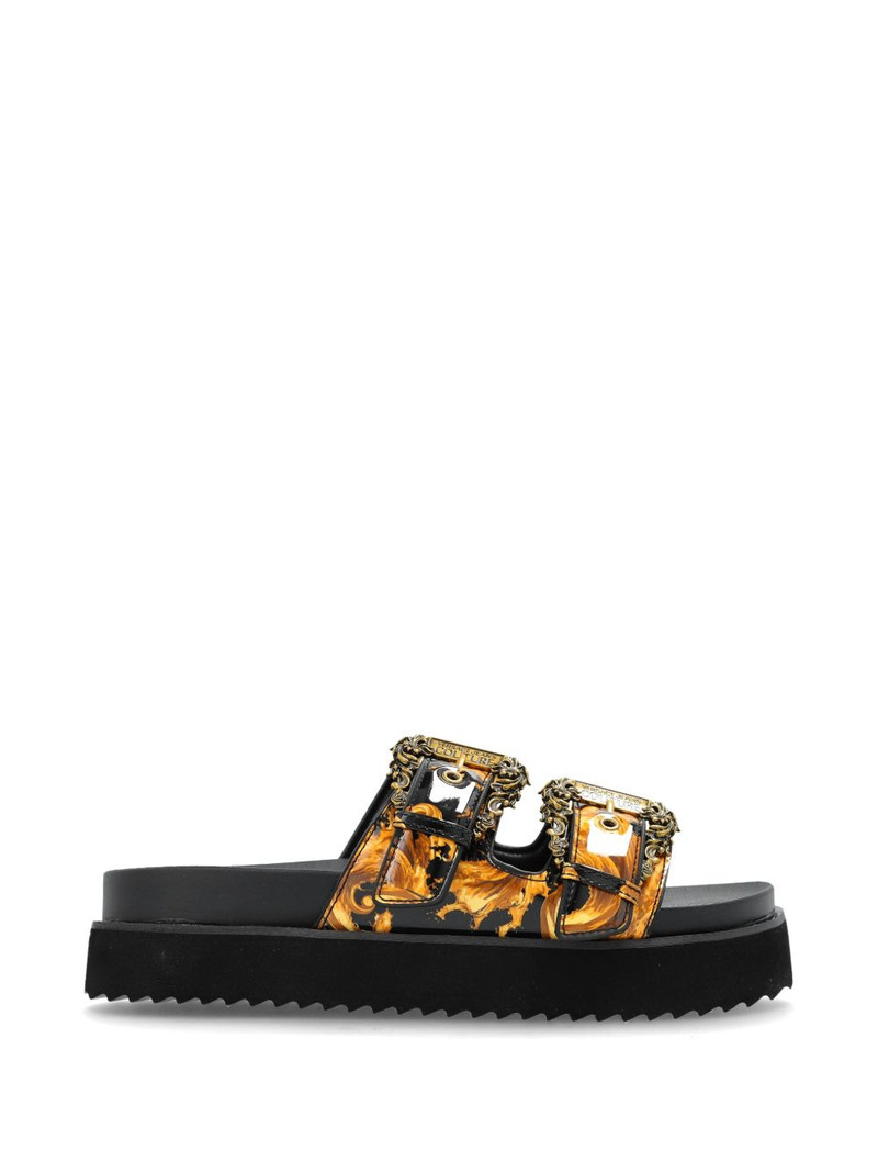 buckled Barocco-print sandals 1