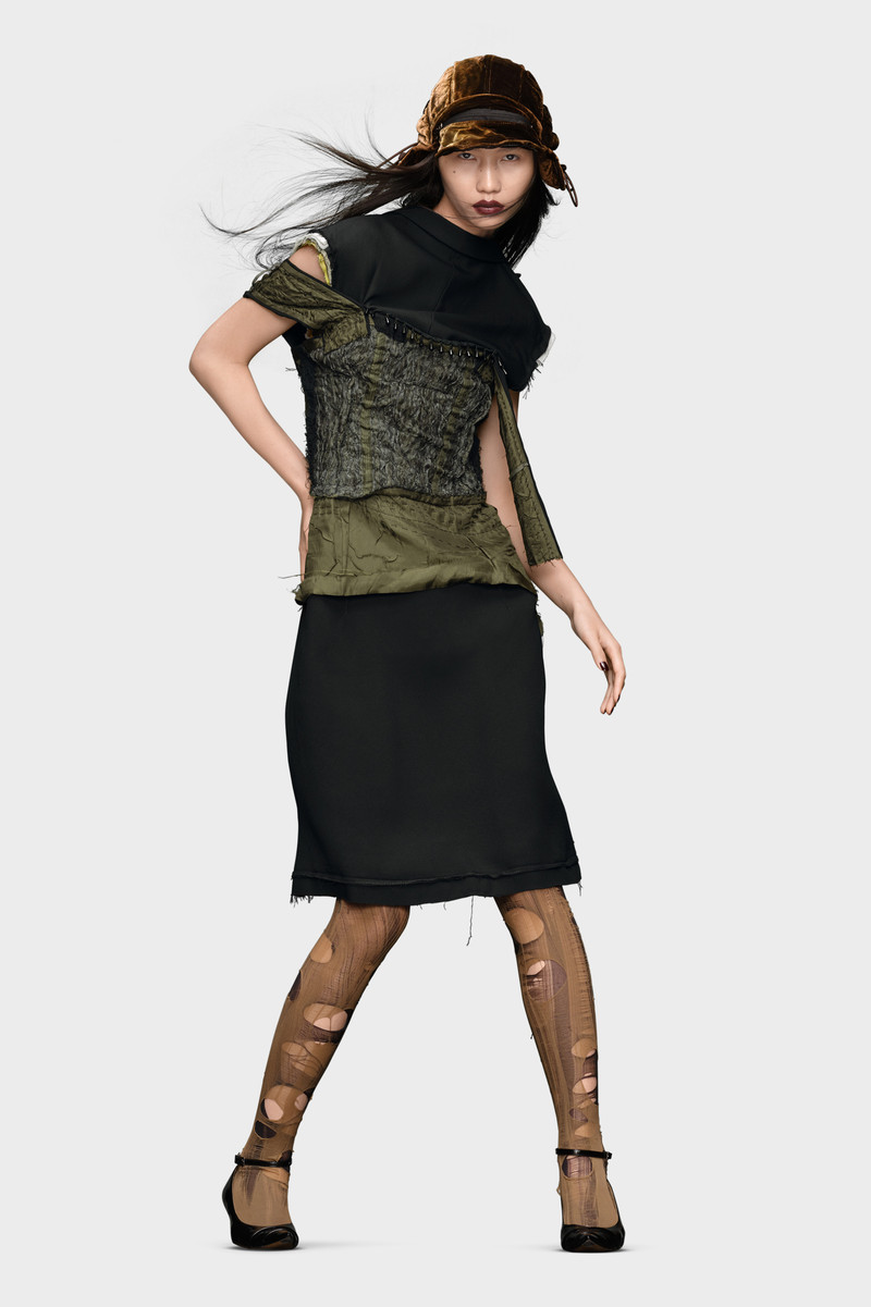 Maison Margiela Décortiqué layer dress outlook