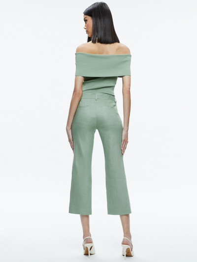 Alice + Olivia JANIS LOW RISE CROPPED FLARE PANT outlook