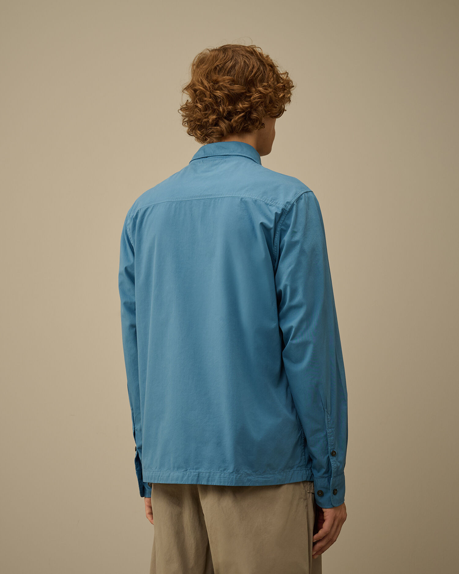Organic Gabardine Zipped Overshirt - 4