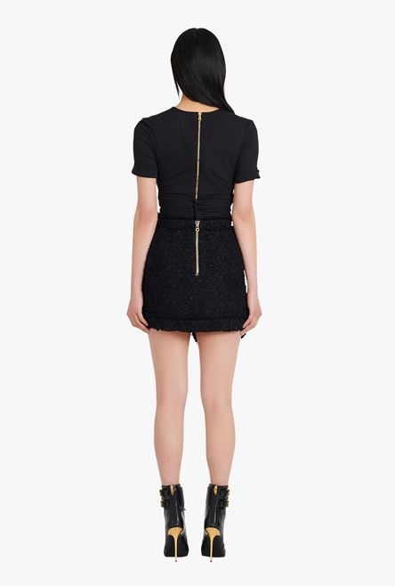 Black tweed skirt - 3