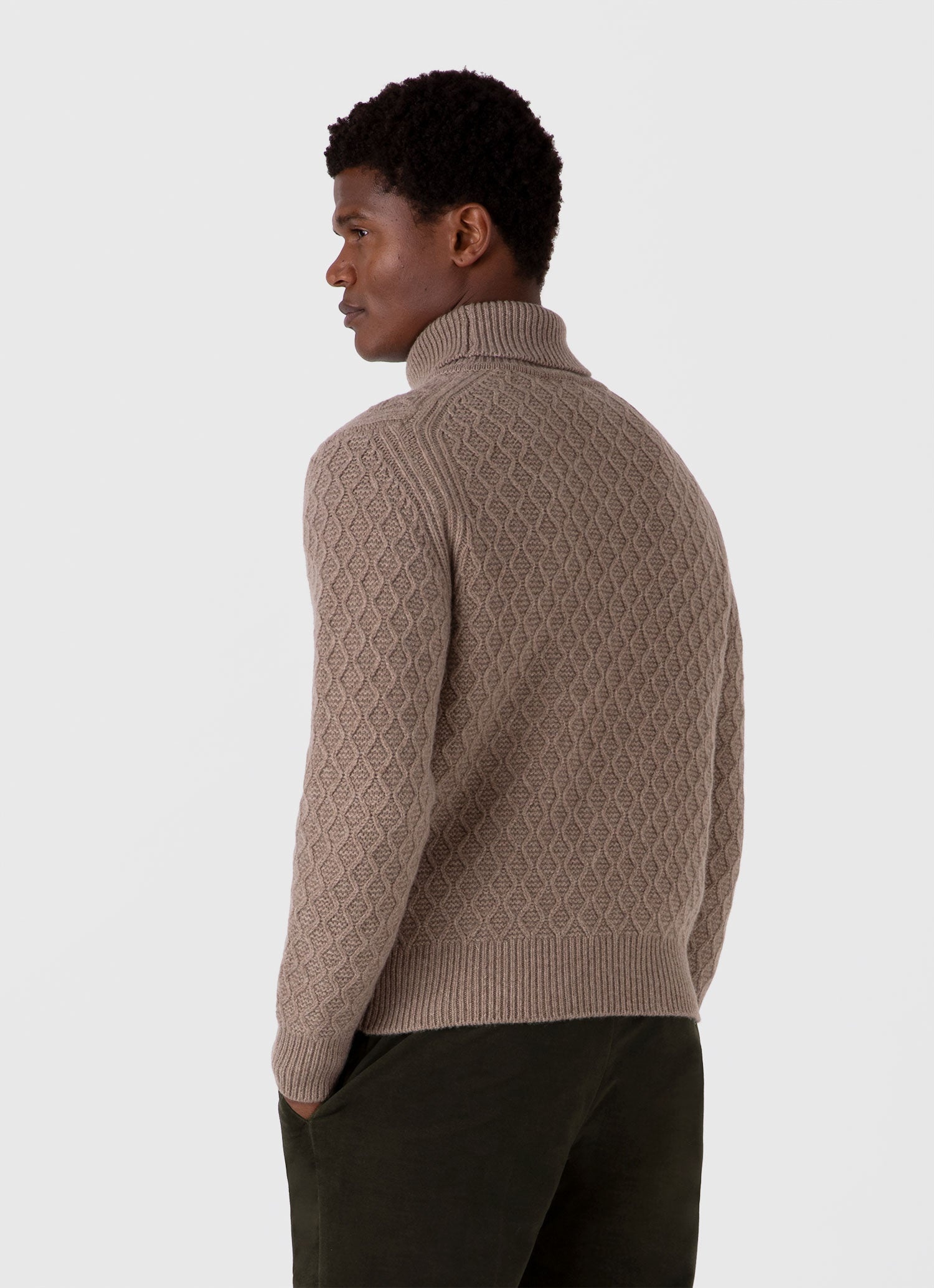 Sunspel x WM Brown Aran Roll Neck - 5
