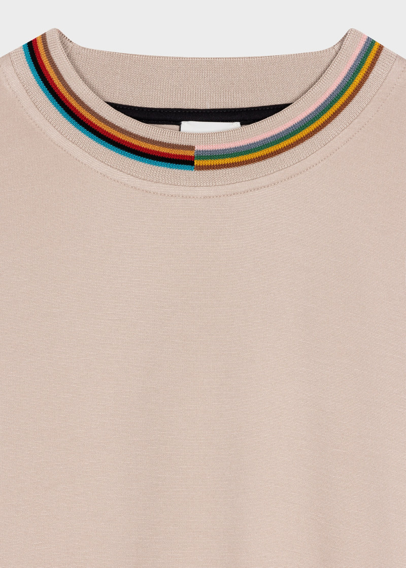 Paul Smith Stone 'Signature Stripe' Trim Sweatshirt outlook