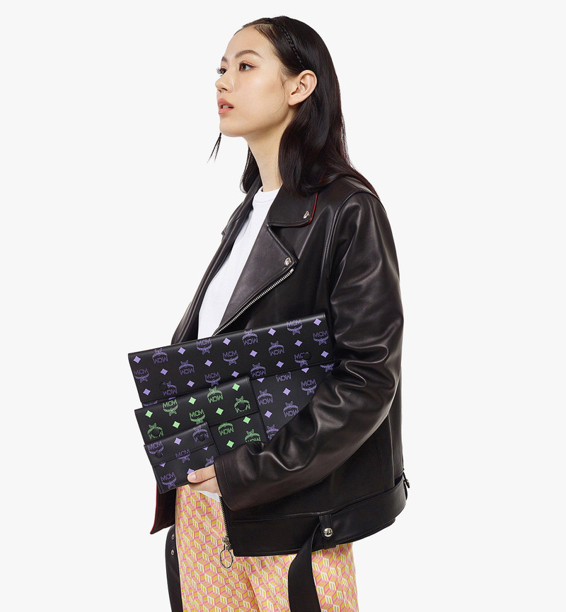 Pouch Trio in Color Splash Logo Leather 8