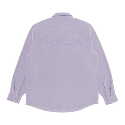 Supreme Supreme Polartec Shirt 'Lilac' outlook